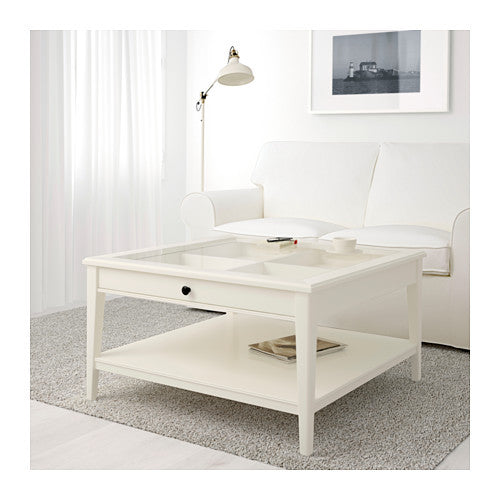 IKEA LIATORP Coffee table, white, glass